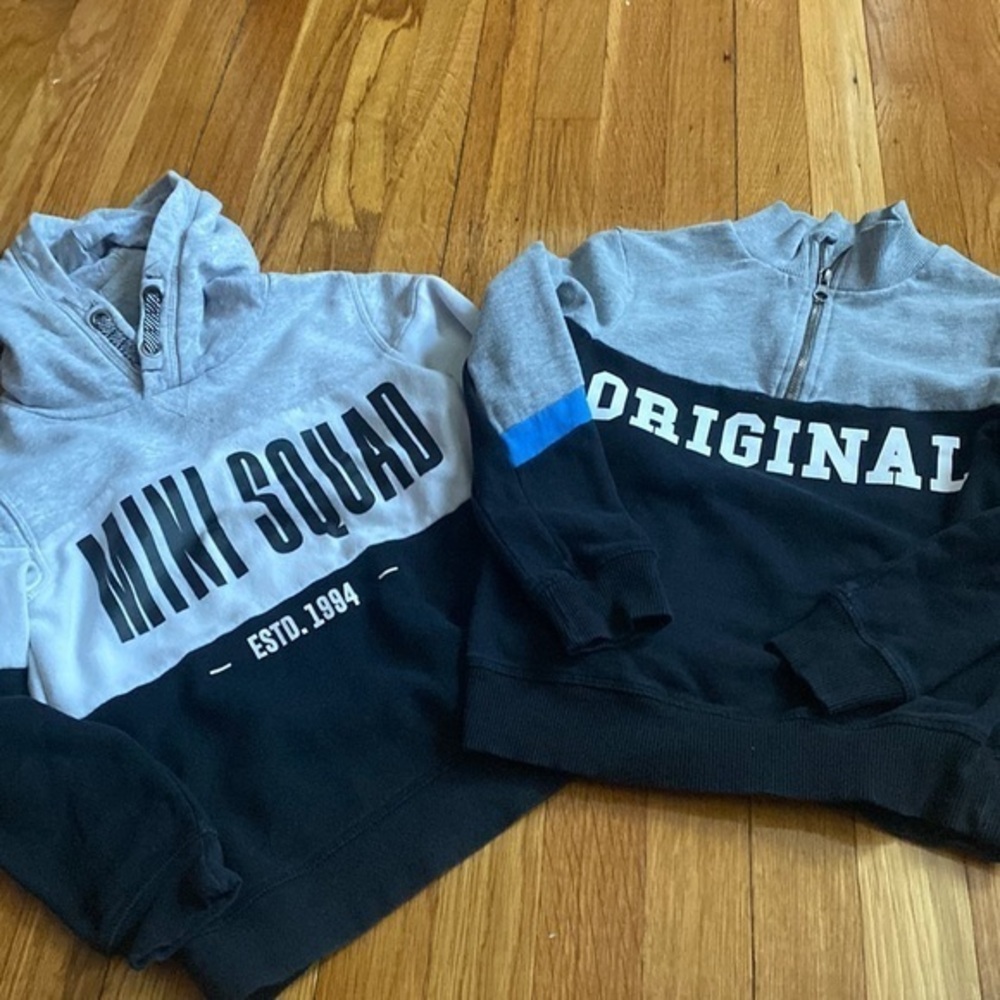 H&M sweatshirt bundle 6/7 years fits 5T EUC original & mini squad.